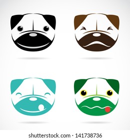 Vector image of an dog face