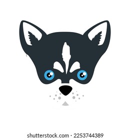 vector image dog face icon with white background
