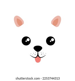 vector image. dog icon on white background