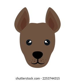 vector image. dog icon on white background