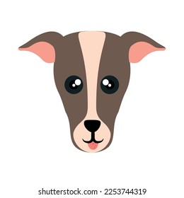 vector image. dog icon on white background