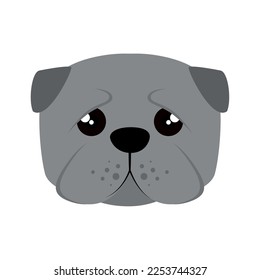 Vektorbild. Hundesymbol auf weißem Hintergrund