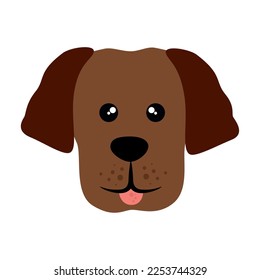 vector image. dog icon on white background