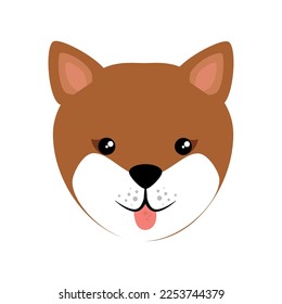 vector image. dog icon on white background