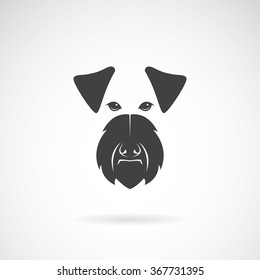 Vector image of an dog (Irish terrier) on white background