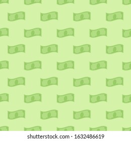 vector image of a dollar sign on a green background. Vector dollar symbol pattern