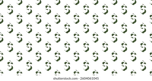 vector image of a dollar sign on a white background. Vector dollar symbol pattern