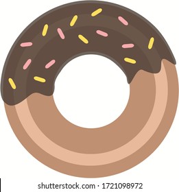 Vector image of a donut