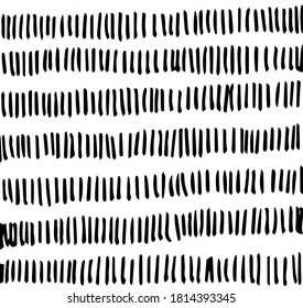 Vector image of doodling line pattern from dashes by hand drawn on a transparent background