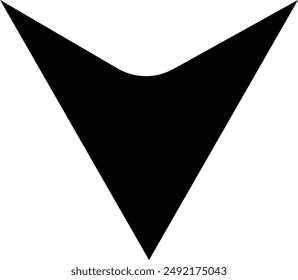 vector image of a downward arrow, The image represents the concept of downwards concepts in a commercial context. Used in various webs ,templates, mobile etc. Isolated on transparent background.