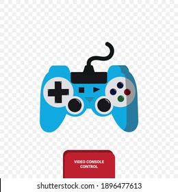 Vector image. Drawing of a game console controller.