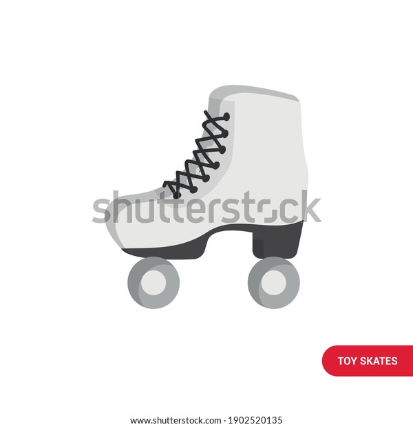 Vector\
image. Drawing of some skates. White\
skates.