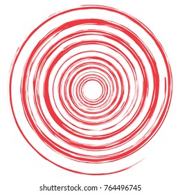 Vector image of drawing spirals