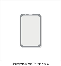Imagen vectorial de un teléfono gris dibujado