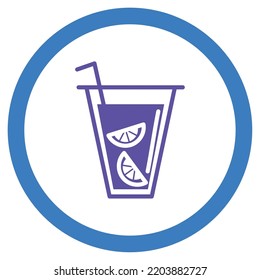 imagen vectorial. beba iconos con fondo blanco y borde redondeado azul.