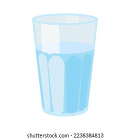 Vector image of drinking water. Pure spring water. Healthy drink. The concept of a healthy lifestyle and sports
