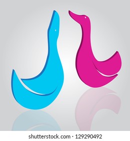 Vector image of an duck