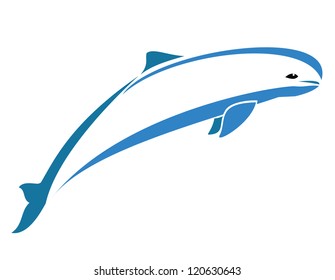 Vector image of an dugong