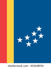 
Vector image of  Durham city flag, North Carolina, U.S.A. EPS10. 