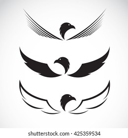 Vector image of an eagle design on white background, Eagle for your design.