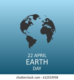 Vector image of earth day,April 22.