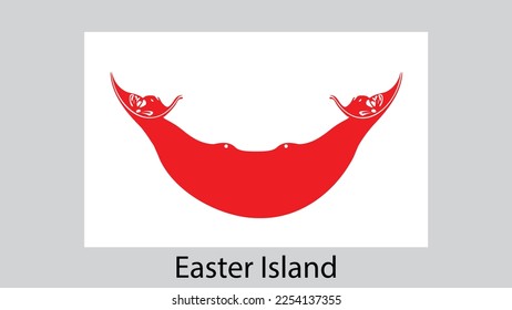 Vector Image Of Easter Island Flag