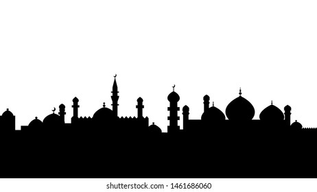 Mosque Background Symbol Ramadan Kareem Ramadan Stock Vector (Royalty ...