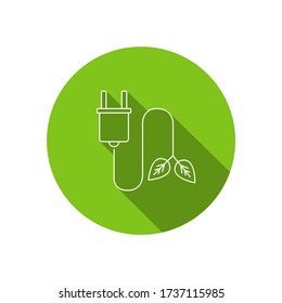 Vector image. Ecological energy icon.