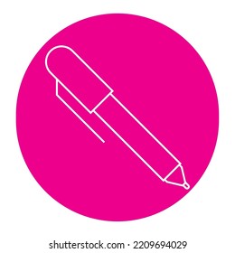 vector image, education icon with violet background with white lines.