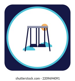 imagen vectorial, icono educativo con fondo blanco con bordes azules.
