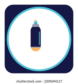vector image, education icon with white background with blue borders.