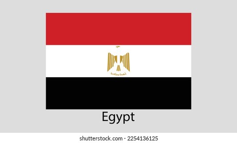 Vector Image Of Egypt Flag