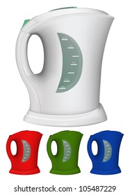 The vector image of an electric teapot