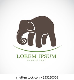 Vector image of an elephant 