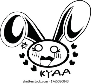 Vector image of an emoticon with a white background