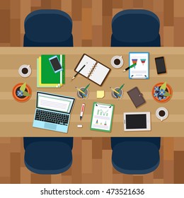 Vector image of Empty workspace