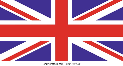 vector image of english flag