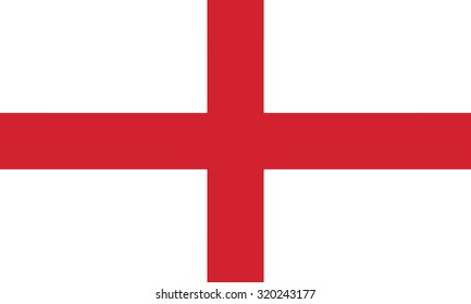 Vector image of English flag