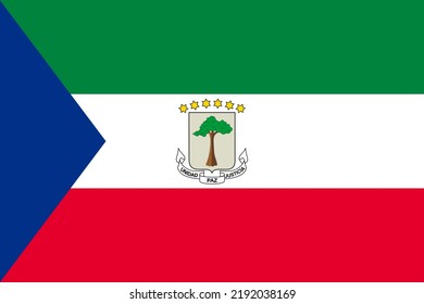A vector image of the Equatorial Guinea flag