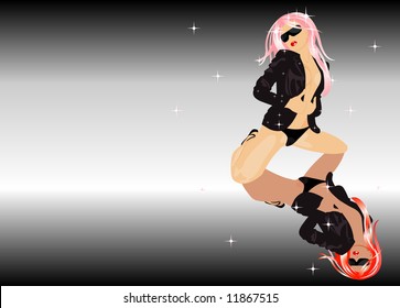 imagen vectorial de la discoteca erótica