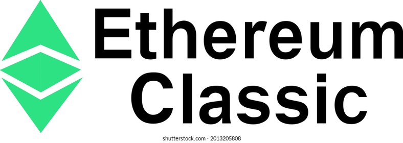 Vector image of Ethereum classic. Cryptocurrency, infographics
