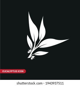 Vector image. Eucalyptus leaf icon.