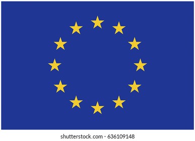 Vector Image Of European Union Flag