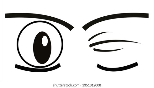 vector image of eye