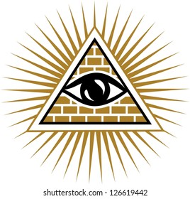 Vector Image - Eye Of Providence - All Seeing Eye Of God - Symbol Omniscience