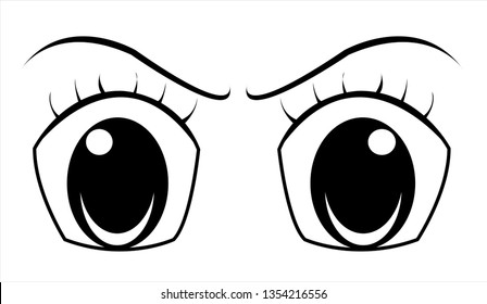 vector image of eyes