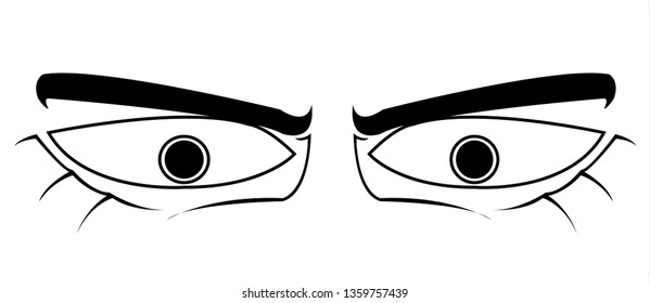vector image of eyes