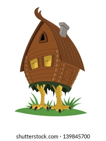 Vector image of fairy-tale witch's hut
