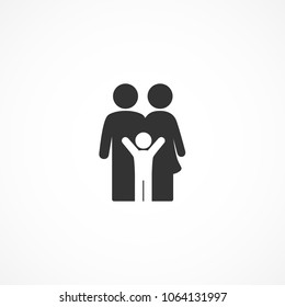 Vector image of a family icon.