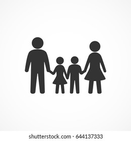 Vector image of a family icon.